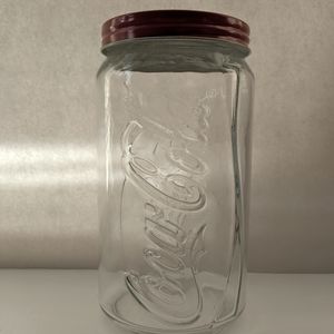 Glass Coca Cola Can Coin Bank